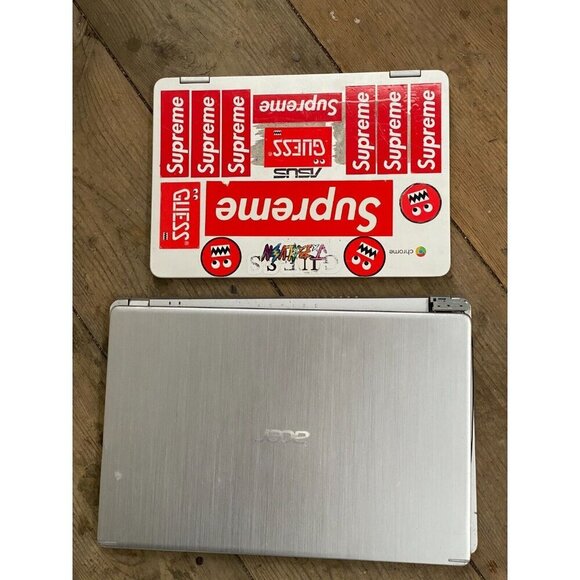 BROKEN LAPTOP LOT - ASUS Chromebook C302C & Acer Aspire - With 3 Untested Cords - Picture 10 of 12